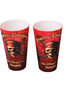 2x Taza/vaso holográfico Disney Piratas del Caribe 16oz Disneyland  - Imagen 1 de 3