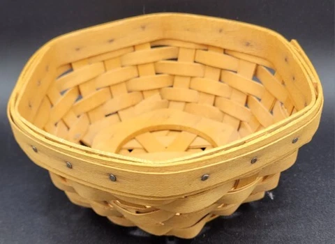 LONGABERGER 1998 HEXAGON BASKET Signed Cover