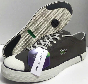 Herren Lacoste US Schuh Größe 12 Gripshot CMA dunkelgrau grau/offweiß Sneaker - Bild 1 von 7