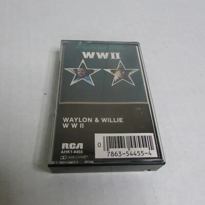 Waylon and Willie WWII Cassette Tape Waylon Jennings Willie Nelson Foto 1 de 4
