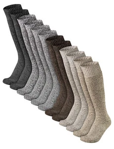 Herren Norweger Woll Kniestrümpfe 12 Paar warme Stricksocken - Bild 1 von 24
