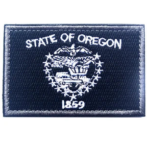 USA Oregon OR STATE FLAG U.S. ARMY TACTICAL HOOK PATCH - Picture 1 of 1
