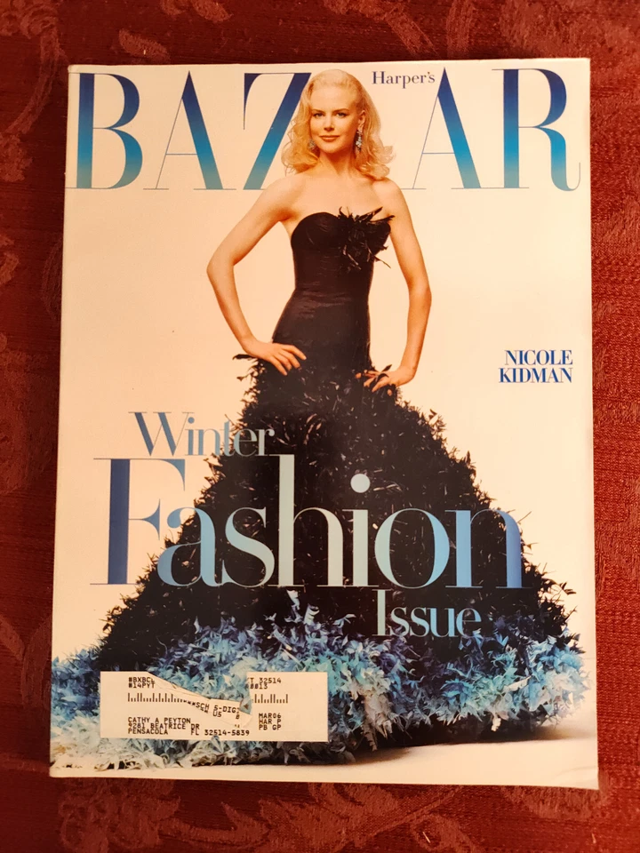 Harpers BAZAAR Fashion Magazine November 2004 Nicole Kidman Ellen DeGeneres - Imagem 1 de 1