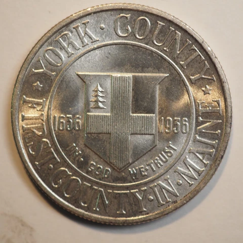 1936 York Commemorative Half Dollar- Gem Brilliant Unc - FREE SHIPPING! A4014 Cover