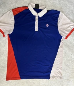 IJP design Ian Poulter golf polo shirt Blue Size Large - Picture 1 of 5