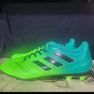 SZ 5  ADIDAS - BA9756 - ACE 17.4 FxG - Men's Soccer Shoes Sage GR BK MENS 5 NEW  - Picture 1 of 19