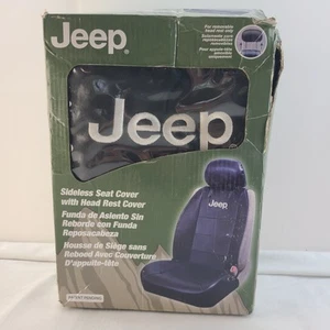 Funda de asiento sin laterales con logotipo negro universal plásticolor para Jeep - Imagen 1 de 8