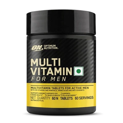 Multivitamínico masculino Optimum Nutrition (ON), 26 vitaminas e minerais 60 comprimidos - Imagem 1 de 4