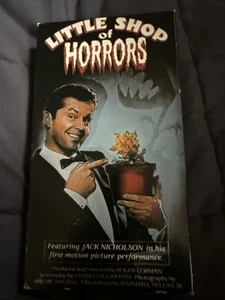 LITTLE SHOP OF HORRORS VHS 1960 JACK NICHOLSON Roger Corman - Imagen 1 de 2