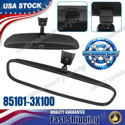 New Inside Rearview Center Mirror For 2011-2022 Hyundai Kia 85101-3X100 - Image 1 of 4