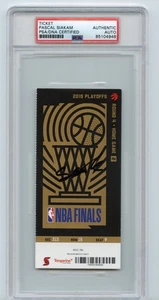 Pascal Siakam Signed Autograph 2019 NBA Finals Game 2 Ticket Stub Raptors PSA - Picture 1 of 2