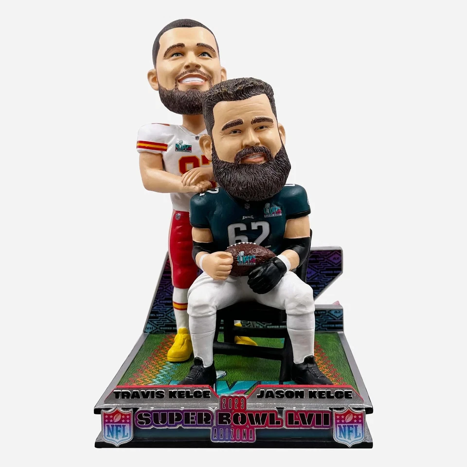 Болванчик Travis & Jason Kelce Kansas City Chiefs Philadelphia Super Bowl LVII - Изображение 1 из 1