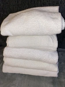 EX Hotel Stock Bath Sheets Pack of 10 Cotton White Over Sized - Picture 1 of 7
