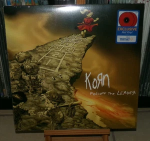 KORN FOLLOW THE LEADER RED LP ALL IN THE FAMILY FREAK ON THE LEASH GOT THE LIFE - Picture 1 of 6