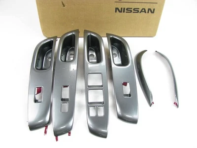 Juego de bisel interior de fibra de carbono plateado OEM para Nissan Versa SEDAN 2012-2014 Foto 1 de 4