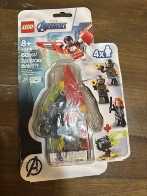 Lego 40418, equipo Falcon & Black Widow, Marvel, ¡retirado! *CAJA DAÑADA SELLADA* Foto 1 de 2
