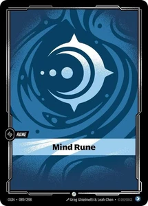 Riftbound League Of Legends Origins Card OGN 089 Mind Rune - Picture 1 of 1