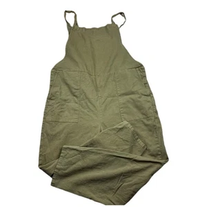 Mono de cáñamo de algodón verde oliva Eileen Fisher talla grande - Imagen 1 de 5