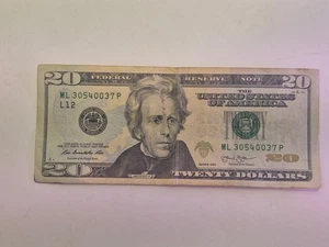 20$ Dollar Bill Rare ERROR INK SMEAR (San Francisco) LML30540037P SEE PICS - Picture 1 of 6