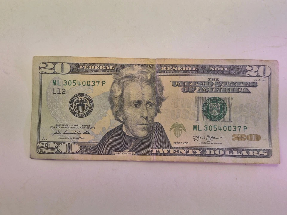 20$ Dollar Bill Rare ERROR INK SMEAR (San Francisco) LML30540037P SEE PICS - Image 1 of 4