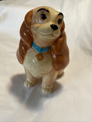 Walt Disney World Collectible Ceramic Porcelain Lady Figurine 4” Tall Tramp - Image 1 of 4