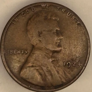 1924-D G Wheat Cent - Key Date - Actual coin pictured - Picture 1 of 2