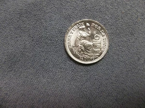 Peru 1/2 Dinero 1916 FG BRILLANT BANKFRISCH EDELSTEIN - Bild 1 von 2