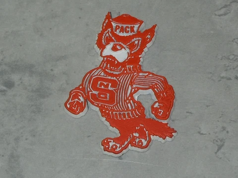 NORTH CAROLINA STATE WOLFPACK Vtg NCAA ACC RUBBER FRIDGE MAGNET Standings Board Cover