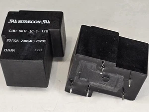 2 pezzi SLA SURECON CIMI-901F-1C-S-12D RELÈ 12VDC 240VAC/20A 28VDC/10A 5 pin - Foto 1 di 1