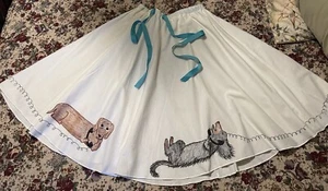 Dachshund Full Circle Skirt *NEW* 50’s Retro Style, Orginal Art, Halloween! - Picture 1 of 20