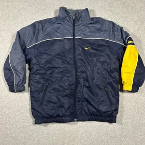 Vintage Nike Reversible Windbreaker Fleece Coat Boys Size M(10-12) Multicolor - Picture 1 of 12