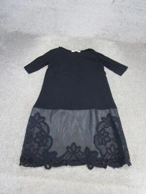 Платье цельнокроеное женское Bailey 44 среднее темно-синее с вышивкой низ - Изображение 1 из 4