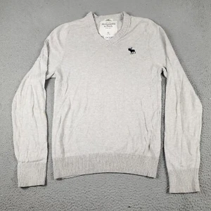 Abercrombie Fitch Sweater Boys XL Gray Pullover Sweatshirt Kids * - Picture 1 of 10