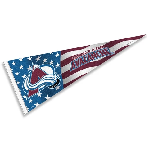 Colorado Avalanche Nation USA Americana Stars and Stripes Pennant Banner Flag Cover