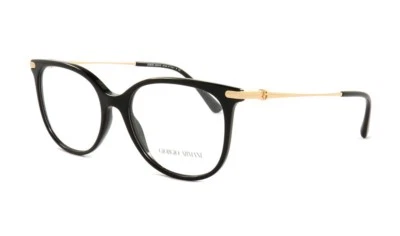 Nuevas Gafas Giorgio Armani AR 7128 5017 Rx Auténtico Estuche Marco Negro S Foto 1 de 4