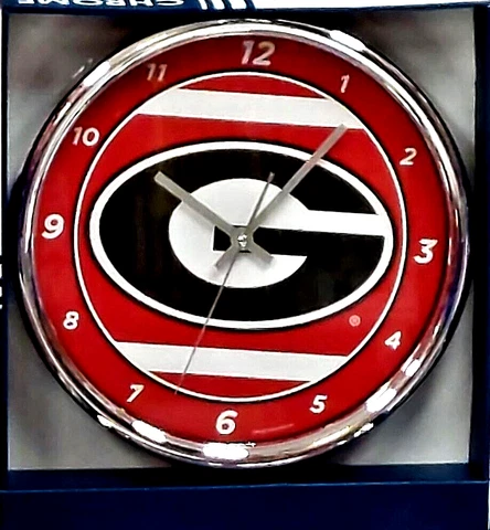 Georgia Bulldogs Chrome Plated Wall Clock Cover