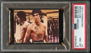 1974 Yamakatsu Bruce Lee #2 Enter The Dragon PSA 8 - Bild 1 von 2