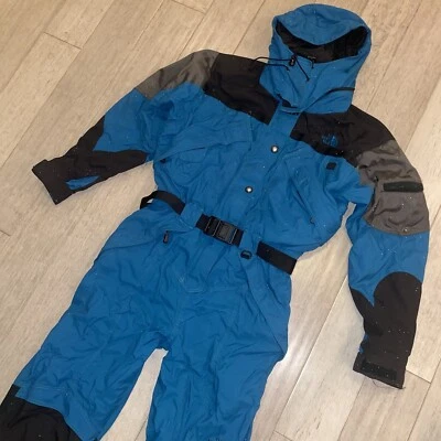 Лыжный костюм The North Face цельный женский зимний комбинезон 14 Extreme Gear снежный нагрудник винтажный - Изображение 1 из 4