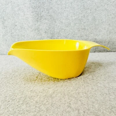 Plato para servir plástico vintage de melamina amarilla bote salsa salsa salsa melmac Foto 1 de 4