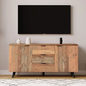 Sideboard Anriche Kommode mit 3 Schubladen TV Schrank Fernsehtisch Highboard - Bild 1 von 13
