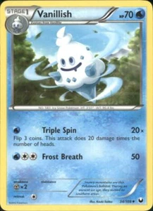 2x (BW5-34) Vanillish (U) Pokemon B&W Dark Explorers Card # 34 - Picture 1 of 1