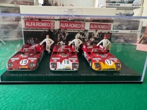 BOX ALFA ROMEO 24h LE MANS 1972 - 33.3TT N 17 MARKO - ELFORD - N 18 DE ADAMICH - Foto 1 di 5