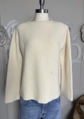 THE ROW Suéter Crema Blanco XS Lana Manga Larga Informal Tranquilo Lujo Usado en Excelente Condición Talla M Foto 1 de 4