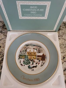 NEW Vintage 1980 Avon Country Christmas Collectible Plate - Prestine Condition - Picture 1 of 3