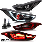 VLAND Headlights + LED Tail Lamps For Hyund Elantra Avante MD 12-15 Coupe 13-14