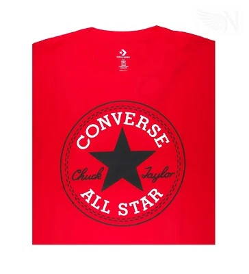 NWT Converse Men SS Crew T-Shirt Tee "ALL STAR CHUCK TAYLOR PATCH EDITION"  - Image 1 of 2