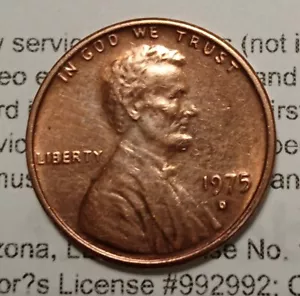 1975 D Lincoln Memorial small cent, DDR, Filled Mint. - Picture 1 of 5