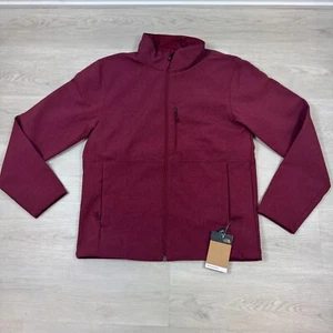 The North Face Apex Bionic Softshell Jacket Mens Large Red Cordovan Dark Heather - Picture 1 of 4