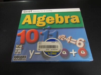 Snap! Algebra for Ages 11-15 (PC & MAC, 2003) - Brand New!!! - Image 1 of 2