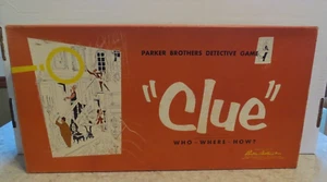 Clue Parker Brothers Detective Board Game 1956 1960 USA Vintage Complete - Picture 1 of 13
